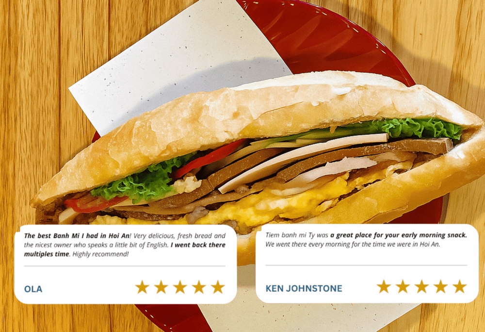 Don’t miss out on the deliciously tender pork in the Braised Pork banh mi at Banh Mi Ty